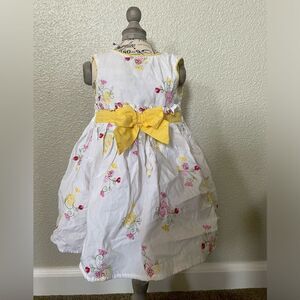 George Baby Girl White Sleeveless Floral Dress Size 3-6M